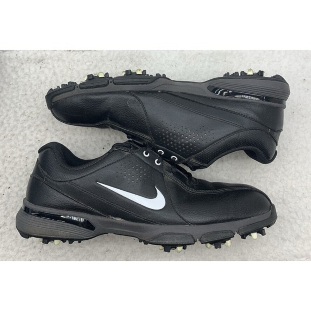 Nike Golf Durasport III Golf Shoes Black Leather Sz 7.5 Soft Spikes 628527-005
